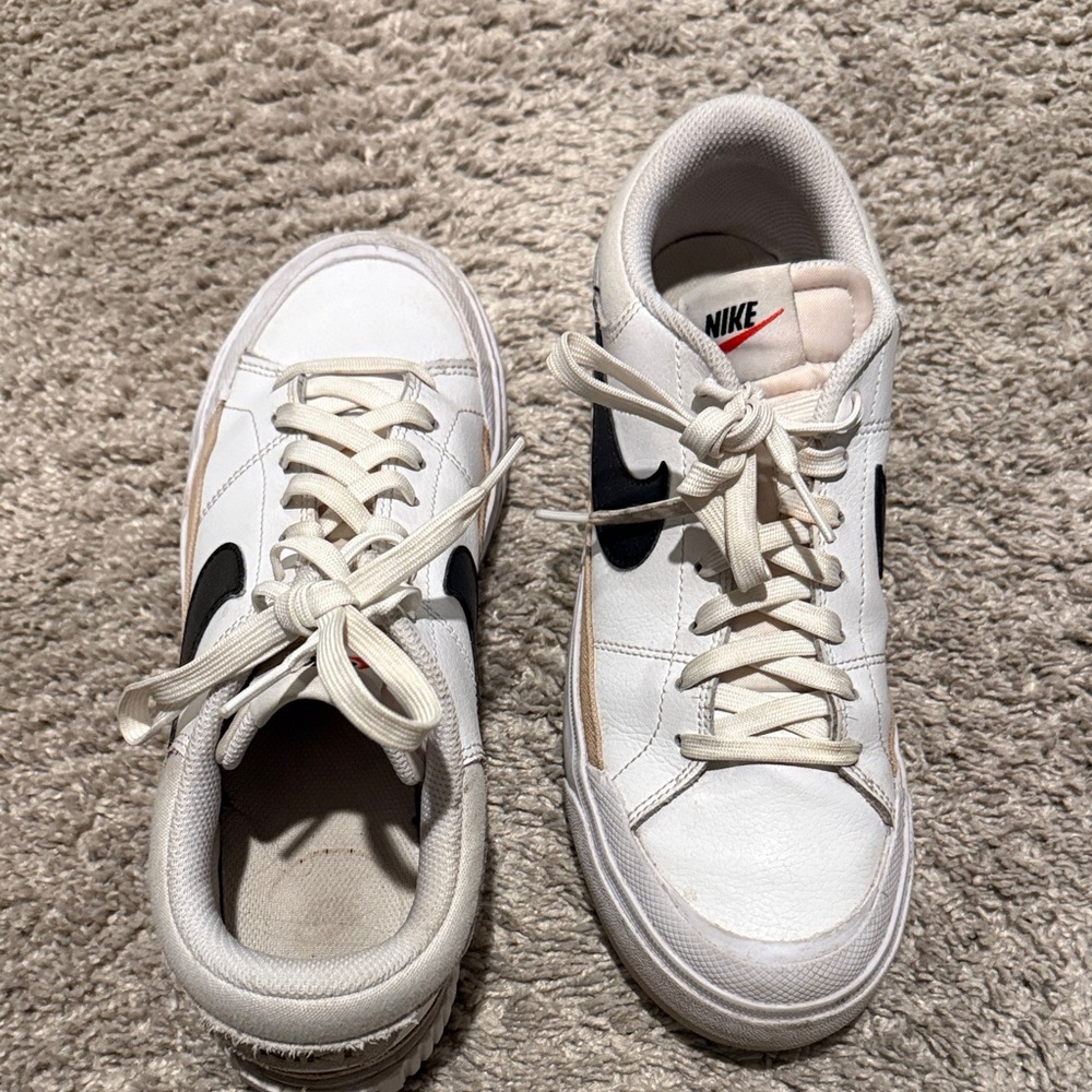 Nike women’s  White and Black Sneakers